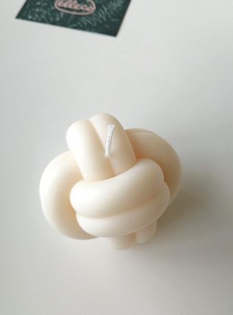 Candela Intreccio in cera vegetale